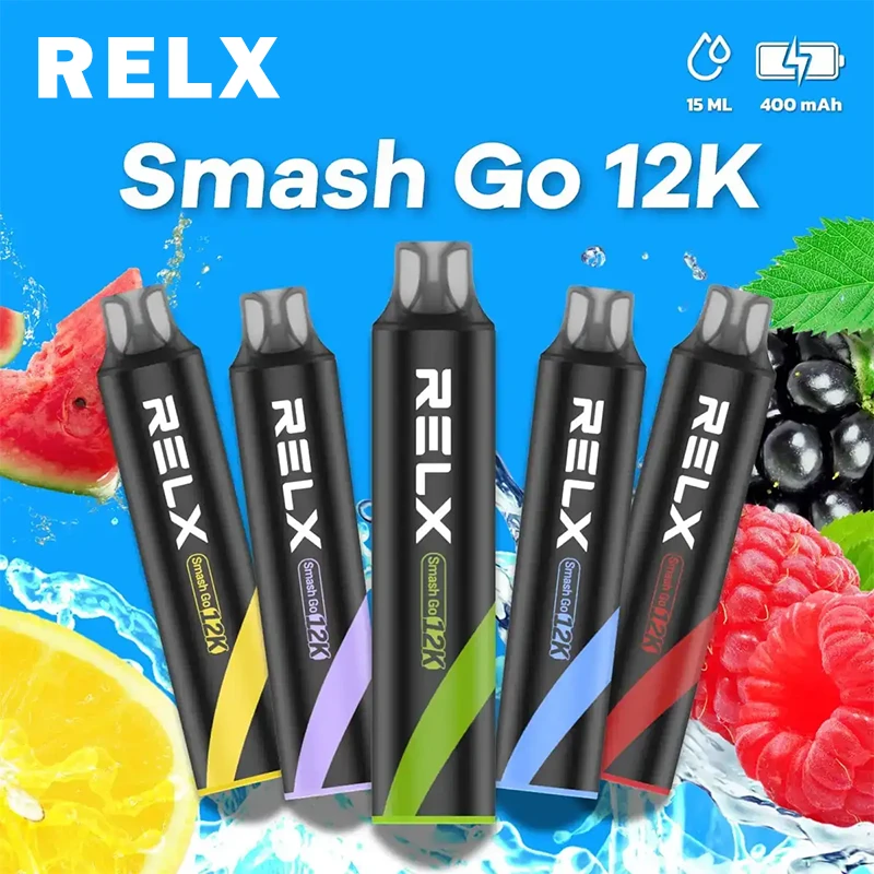 RELX 悅刻 Smash Go 12000口 拋棄式電子煙 小黑條